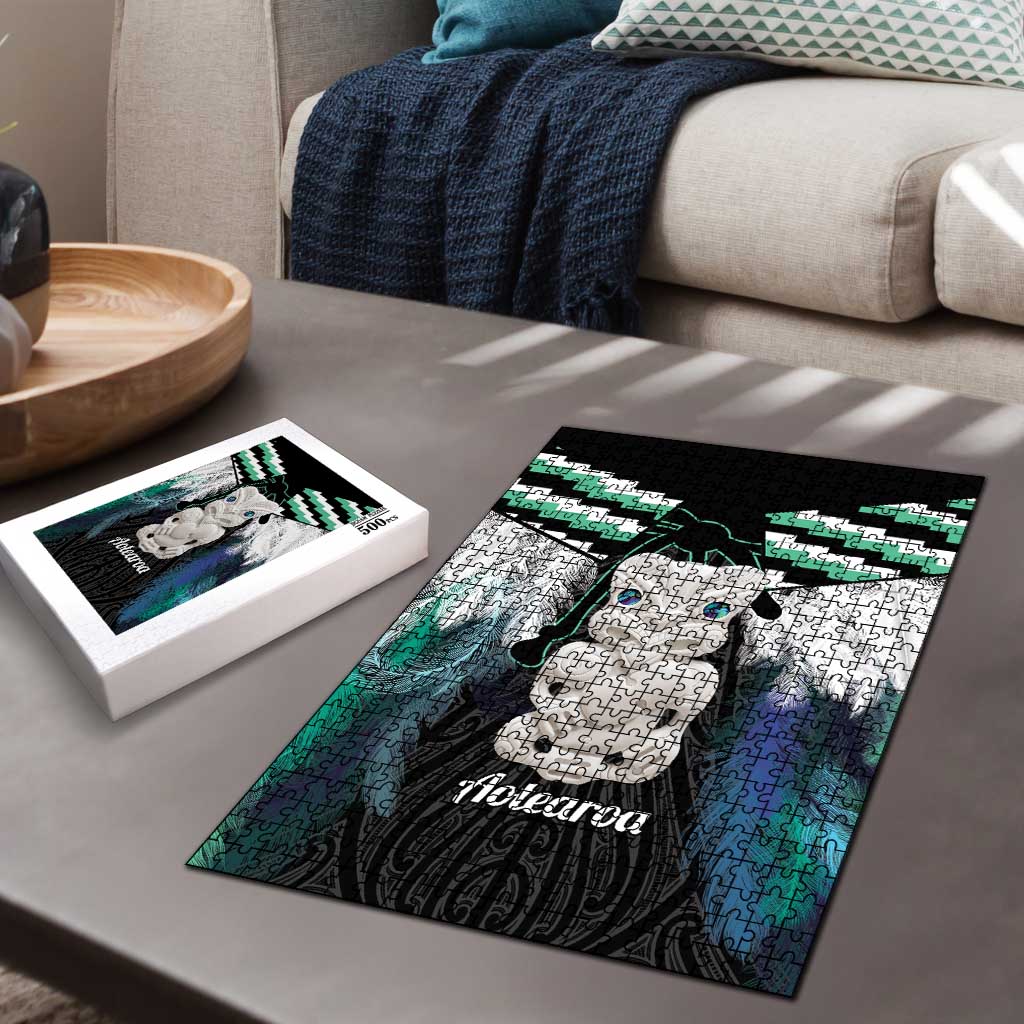 Aotearoa Korowai Motif Puzzle Hei Tiki Poutama Maori Pattern LT14 - Polynesian Pride