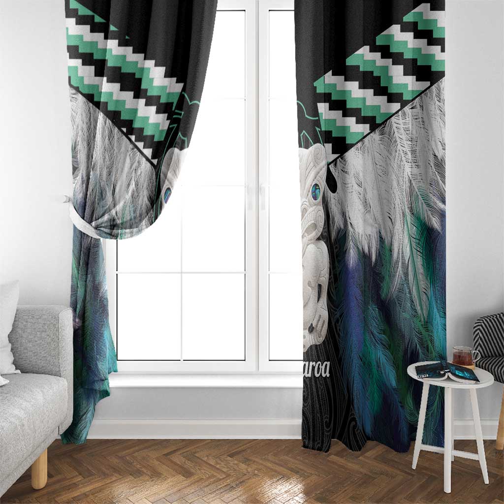 Aotearoa Korowai Motif Window Curtain Hei Tiki Poutama Maori Pattern LT14 - Polynesian Pride