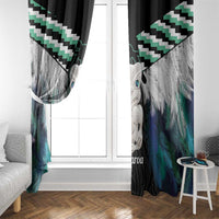 Aotearoa Korowai Motif Window Curtain Hei Tiki Poutama Maori Pattern LT14 - Polynesian Pride