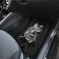 Guam Blue Marlin Fishing Car Mats Guahan Fish Hook Tattoo Black Version