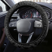 Guam Blue Marlin Fishing Steering Wheel Cover Guahan Fish Hook Tattoo Black Version
