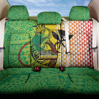 Hawaii Blue Marlin Fishing Back Car Seat Cover Hawaiian Kanaka Kakau Reggae LT14 One Size Reggae - Polynesian Pride