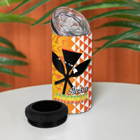 Hawaii Blue Marlin Fishing 4 in 1 Can Cooler Tumbler Hawaiian Kanaka Kakau Reggae LT14 - Polynesian Pride