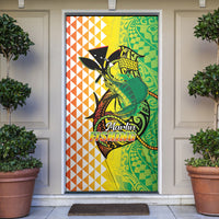 Hawaii Blue Marlin Fishing Door Cover Hawaiian Kanaka Kakau Reggae LT14 Reggae - Polynesian Pride