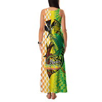 Hawaii Blue Marlin Fishing Family Matching Tank Maxi Dress and Hawaiian Shirt Hawaiian Kanaka Kakau Reggae LT14 - Polynesian Pride