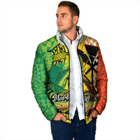 Hawaii Blue Marlin Fishing Padded Jacket Hawaiian Kanaka Kakau Reggae LT14 - Polynesian Pride