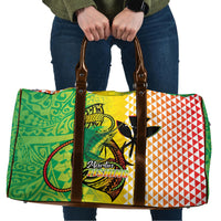 Hawaii Blue Marlin Fishing Travel Bag Hawaiian Kanaka Kakau Reggae