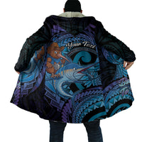 Personalised Blue Marlin Fishing New Zealand Cloak NZ Kiwi Cowboy Born To Fish LT14 - Polynesian Pride
