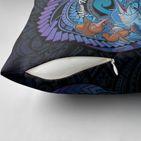 Personalised Blue Marlin Fishing New Zealand Pillow Cover NZ Kiwi Cowboy Born To Fish LT14 - Polynesian Pride