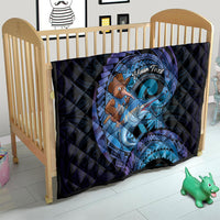 Personalised Blue Marlin Fishing New Zealand Quilt NZ Kiwi Cowboy Born To Fish LT14 - Polynesian Pride