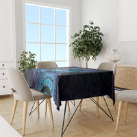 Personalised Blue Marlin Fishing New Zealand Tablecloth NZ Kiwi Cowboy Born To Fish LT14 - Polynesian Pride