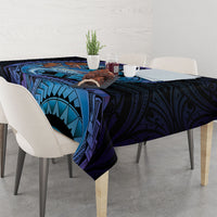 Personalised Blue Marlin Fishing New Zealand Tablecloth NZ Kiwi Cowboy Born To Fish LT14 - Polynesian Pride