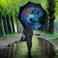 Personalised Blue Marlin Fishing New Zealand Umbrella NZ Kiwi Cowboy Born To Fish LT14 - Polynesian Pride