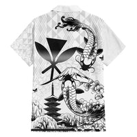 Japan And Hawaii Family Matching Summer Maxi Dress and Hawaiian Shirt Sakura Koi Fish Hawaiian Lei Kanaka LT14 - Polynesian Pride