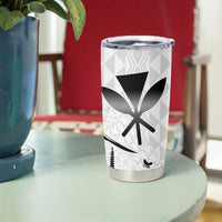 Japan And Hawaii Tumbler Cup Sakura Koi Fish Hawaiian Lei Kanaka - Polynesian Pride