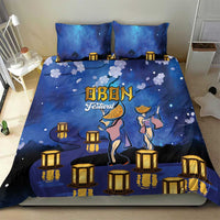 Japan Obon Festival Bedding Set Sakura Lanterns With Bon Dance LT14 - Polynesian Pride