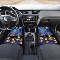Japan Obon Festival Car Mats Sakura Lanterns With Bon Dance - Polynesian Pride