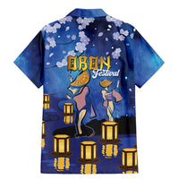 Japan Obon Festival Family Matching Mermaid Dress and Hawaiian Shirt Sakura Lanterns With Bon Dance LT14 - Polynesian Pride