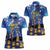 Japan Obon Festival Women Polo Shirt Sakura Lanterns With Bon Dance - Polynesian Pride
