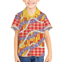 Hawaii Kahili Palaka Motifs Hawaiian Shirt Hawaiian Honohono Pikake Lei