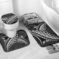 Hawaii Lauhala Tattoo Bathroom Set Hawaiian Hala Leaf Weaving LT14 Mat Set Only (3 pcs) One Size Black - Polynesian Pride