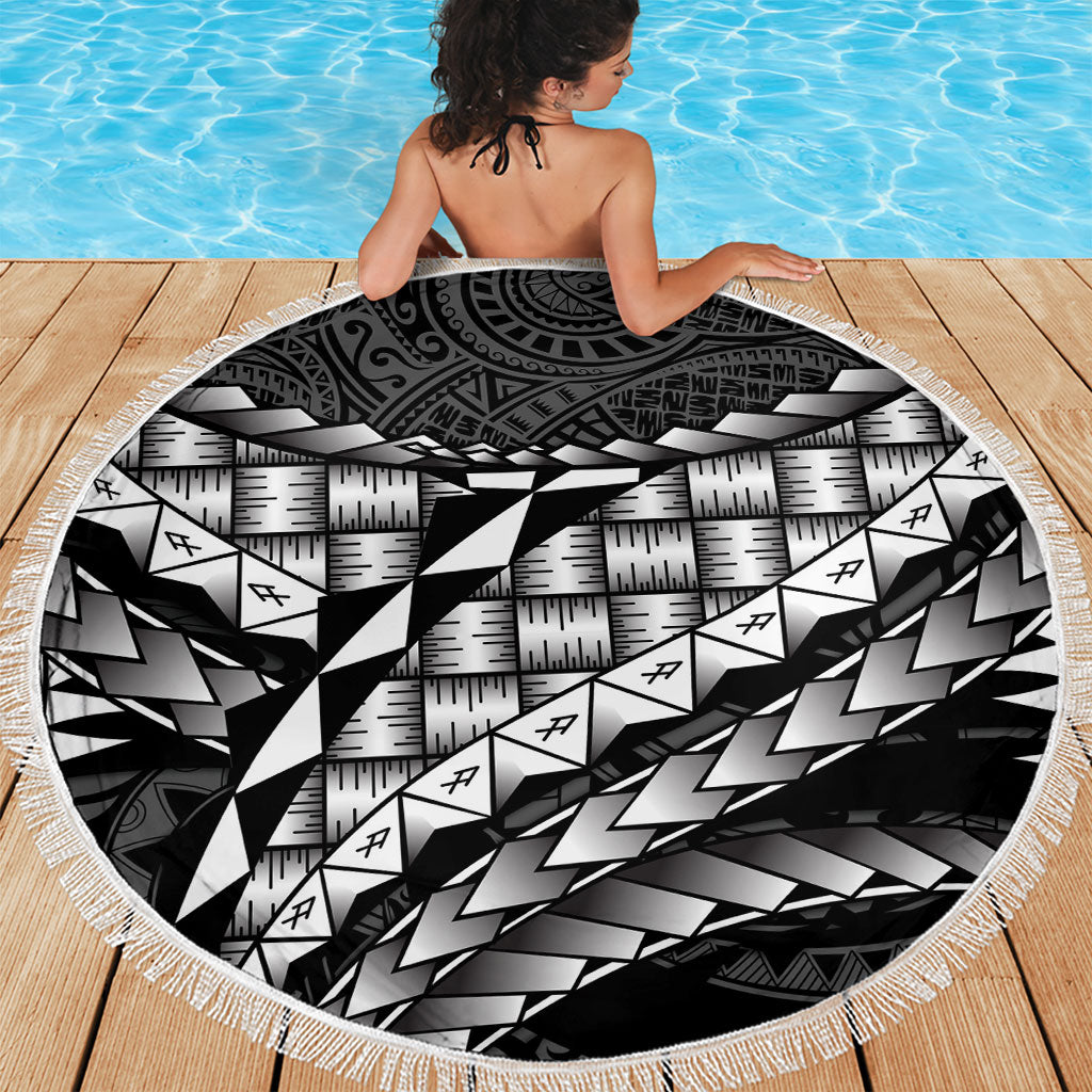 Hawaii Lauhala Tattoo Beach Blanket Hawaiian Hala Leaf Weaving LT14 - Polynesian Pride