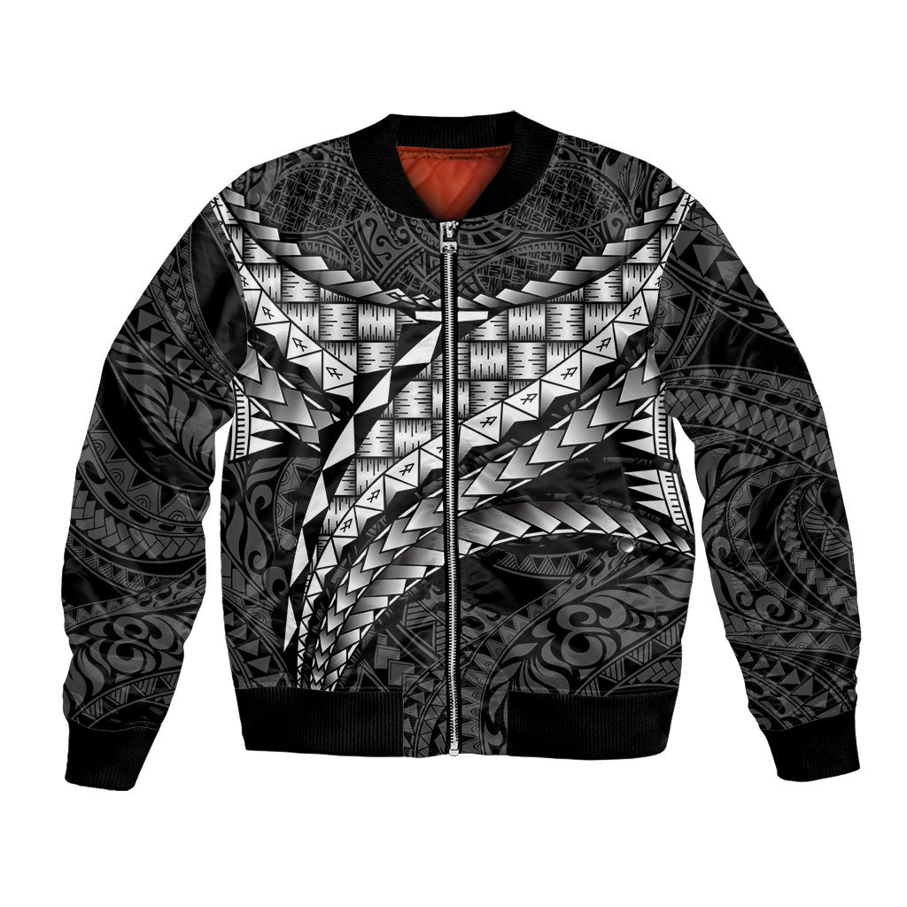 Hawaii Lauhala Tattoo Bomber Jacket Hawaiian Hala Leaf Weaving