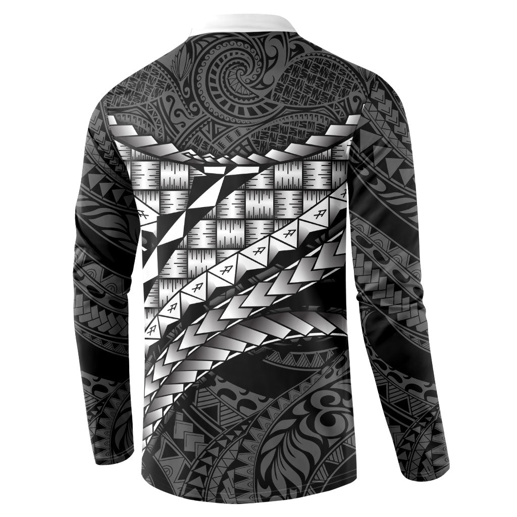Hawaii Lauhala Tattoo Button Sweatshirt Hawaiian Hala Leaf Weaving