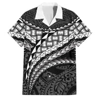 Hawaii Lauhala Tattoo Family Matching Off Shoulder Short Dress and Hawaiian Shirt Hawaiian Hala Leaf Weaving
