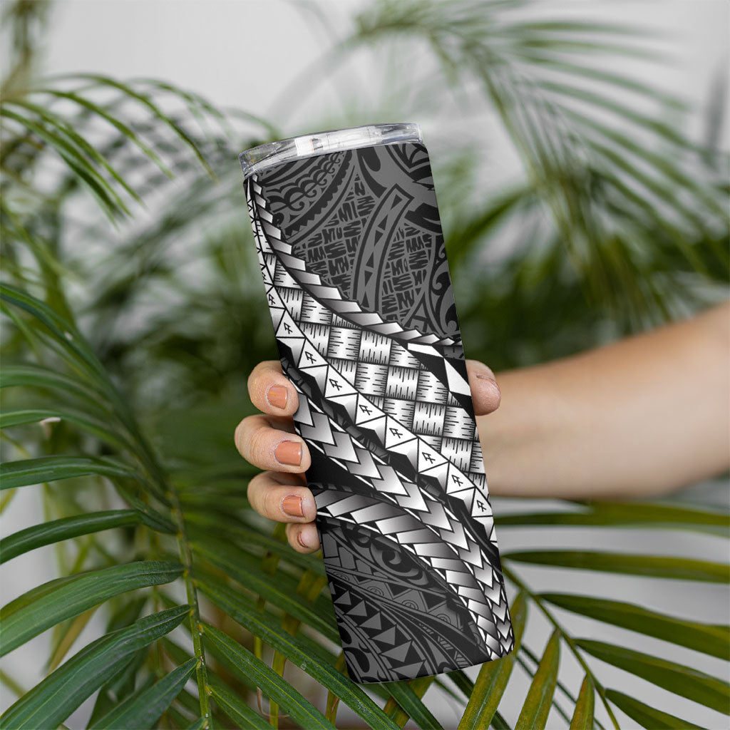 Hawaii Lauhala Tattoo Skinny Tumbler Hawaiian Hala Leaf Weaving