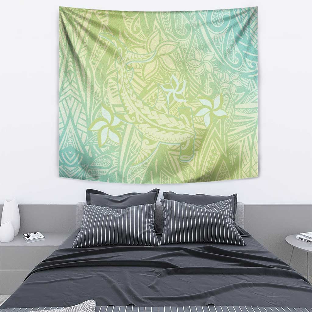 Baby Green Gradient Polynesia Tapestry Hawaiian Tribal Hammerhead Shark Tattoo LT14 - Polynesian Pride