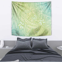 Baby Green Gradient Polynesia Tapestry Hawaiian Tribal Hammerhead Shark Tattoo LT14 - Polynesian Pride