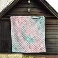 Baby Pink Gradient Polynesia Quilt Hawaiian Tribal Hammerhead Shark Tattoo LT14 - Polynesian Pride