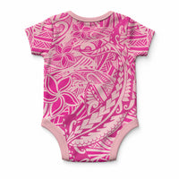 Beige Gradient Polynesia Baby Onesie Hawaiian Tribal Hammerhead Shark Tattoo