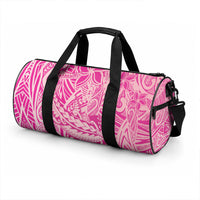 Beige Gradient Polynesia Duffle Bag Hawaiian Tribal Hammerhead Shark Tattoo