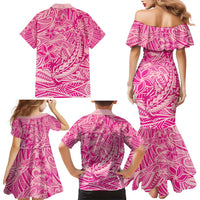 Beige Gradient Polynesia Family Matching Mermaid Dress and Hawaiian Shirt Hawaiian Tribal Hammerhead Shark Tattoo LT14 - Polynesian Pride