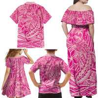 Beige Gradient Polynesia Family Matching Off Shoulder Maxi Dress and Hawaiian Shirt Hawaiian Tribal Hammerhead Shark Tattoo LT14 - Polynesian Pride