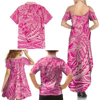Beige Gradient Polynesia Family Matching Summer Maxi Dress and Hawaiian Shirt Hawaiian Tribal Hammerhead Shark Tattoo LT14 - Polynesian Pride