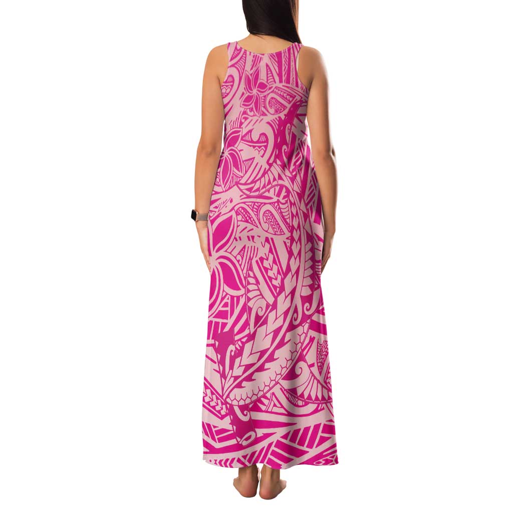 Beige Gradient Polynesia Family Matching Tank Maxi Dress and Hawaiian Shirt Hawaiian Tribal Hammerhead Shark Tattoo LT14 - Polynesian Pride