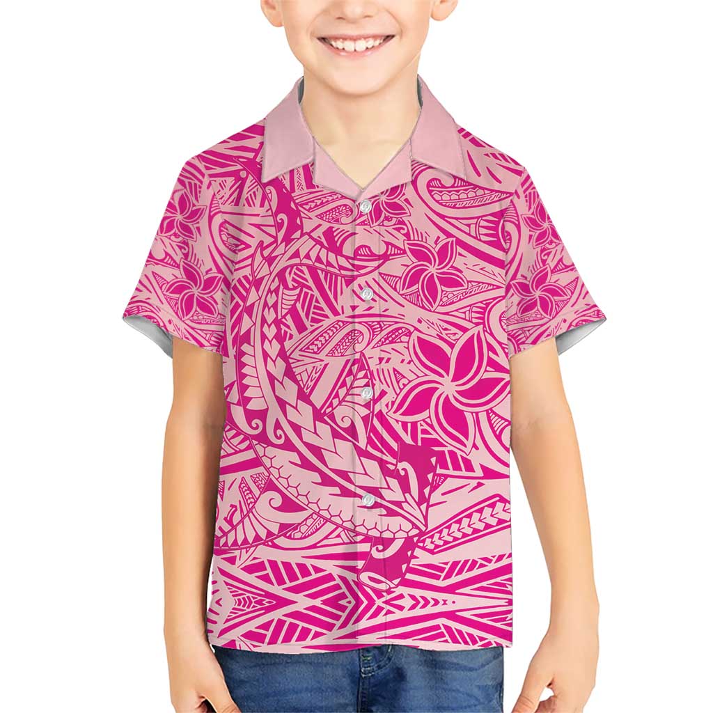 Beige Gradient Polynesia Kid Hawaiian Shirt Hawaiian Tribal Hammerhead Shark Tattoo LT14 Kid Beige - Polynesian Pride