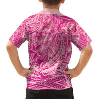 Beige Gradient Polynesia Kid Hawaiian Shirt Hawaiian Tribal Hammerhead Shark Tattoo LT14 - Polynesian Pride