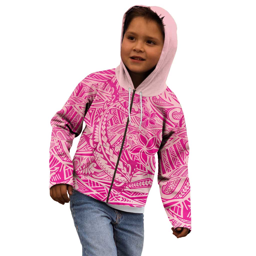 Beige Gradient Polynesia Kid Hoodie Hawaiian Tribal Hammerhead Shark Tattoo LT14 - Polynesian Pride