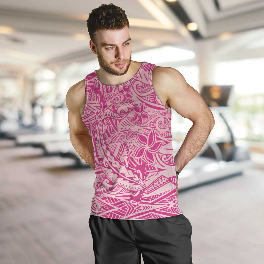 Beige Gradient Polynesia Men Tank Top Hawaiian Tribal Hammerhead Shark Tattoo LT14 Beige - Polynesian Pride