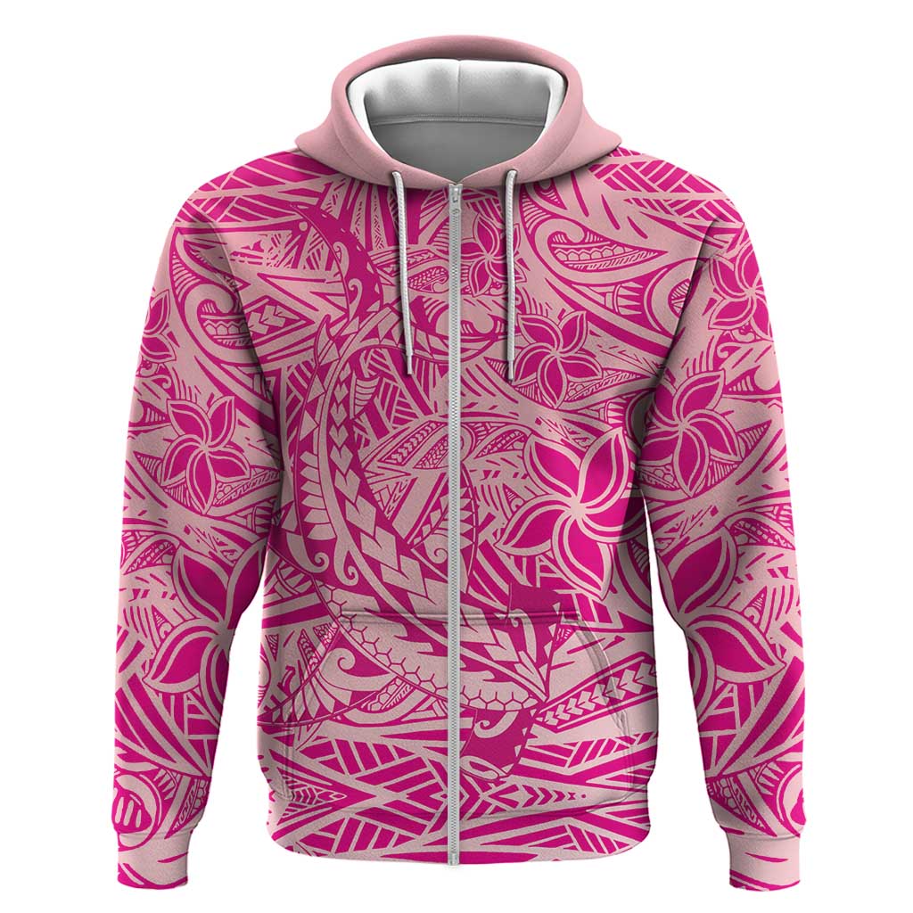 Beige Gradient Polynesia Zip Hoodie Hawaiian Tribal Hammerhead Shark Tattoo LT14 Zip Hoodie Beige - Polynesian Pride