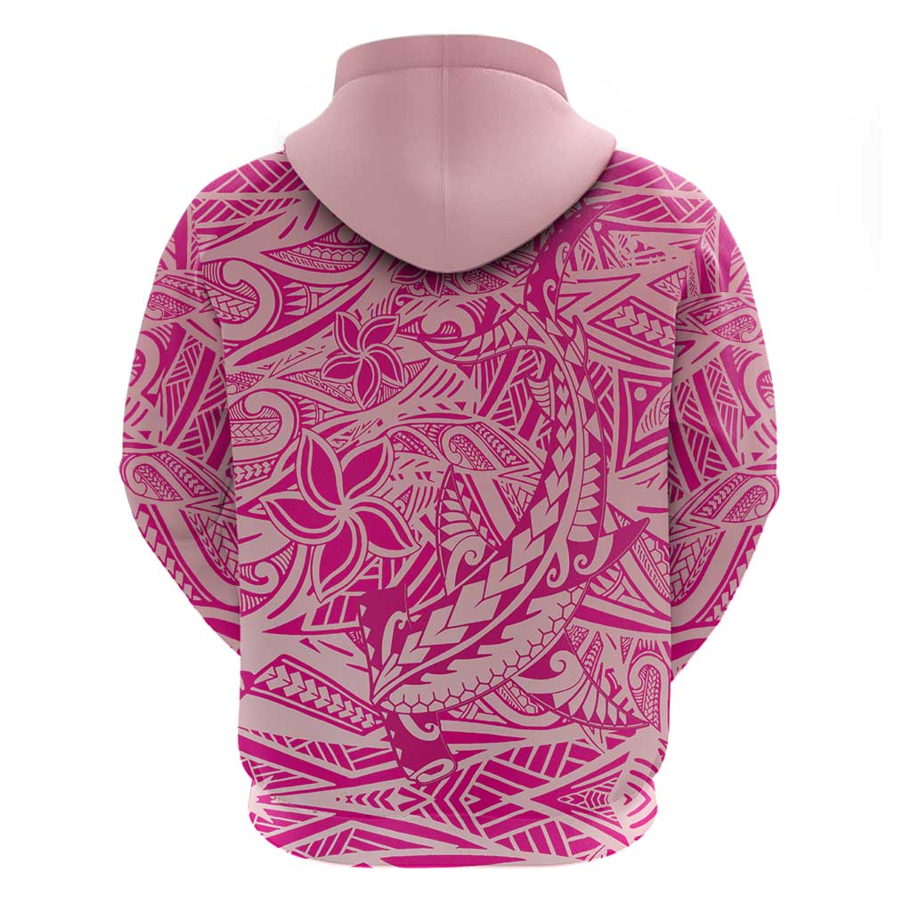 Beige Gradient Polynesia Zip Hoodie Hawaiian Tribal Hammerhead Shark Tattoo LT14 - Polynesian Pride