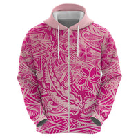 Beige Gradient Polynesia Zip Hoodie Hawaiian Tribal Hammerhead Shark Tattoo LT14 - Polynesian Pride