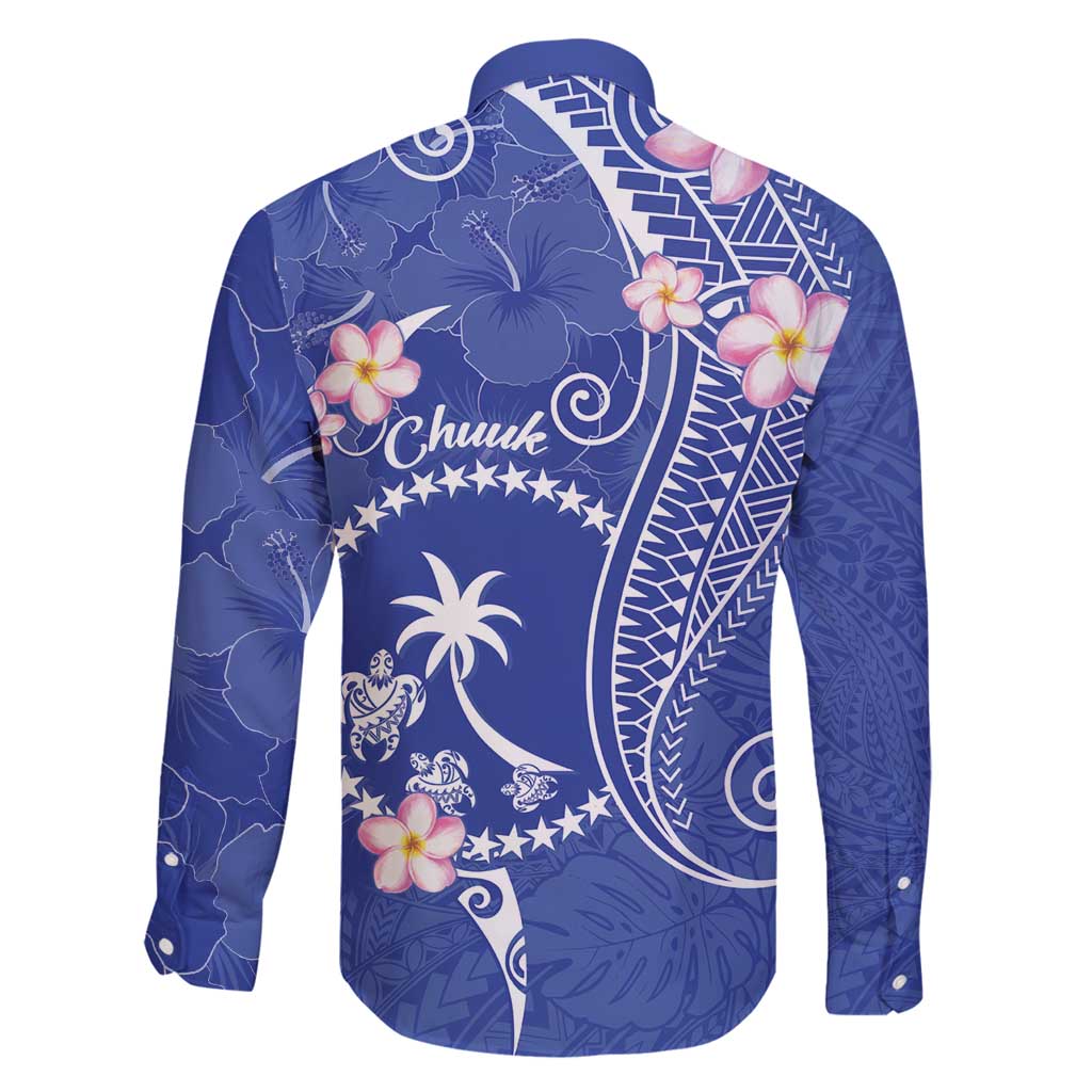 FSM Chuuk Constitution Day Family Matching Off Shoulder Maxi Dress and Hawaiian Shirt Frangipani Flowers Polynesian Curves Style LT14 - Polynesian Pride