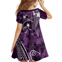 FSM Chuuk Family Matching Tank Maxi Dress and Hawaiian Shirt Turtle Tropical Flowers Polynesian - Purple LT14 - Polynesian Pride