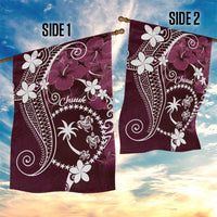 FSM Chuuk Garden Flag Turtle Tropical Flowers Polynesian - Pink LT14 - Polynesian Pride