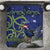 Personalized New Zealand Pukeko Christmas Bedding Set Meri Kirihimete Taniko Ponga Koru Blue - Polynesian Pride